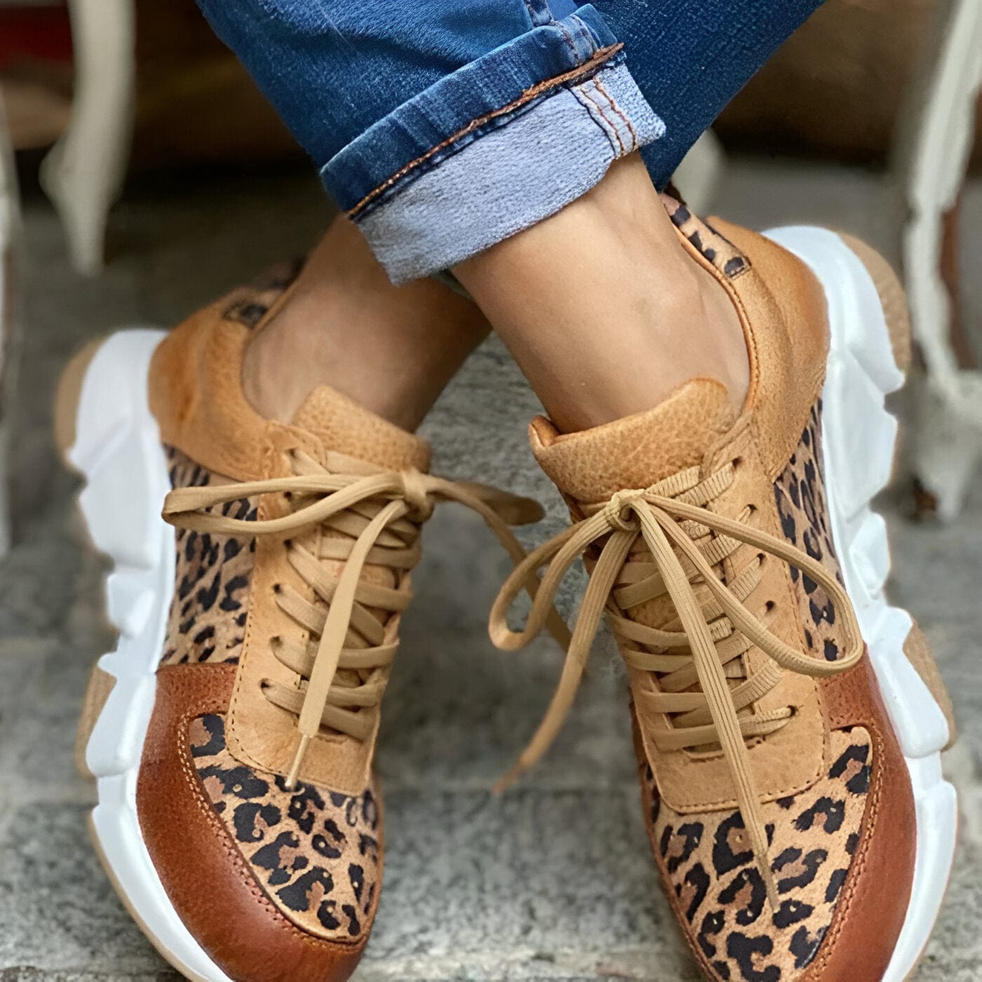 Léa | Baskets Confortboost Leopard